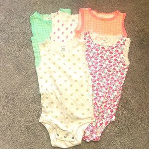 5 24 month sleeveless onesies